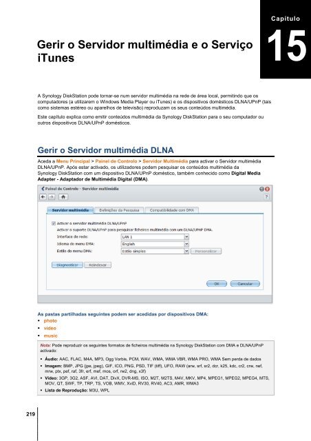 Guia do Utilizador da Synology DiskStation