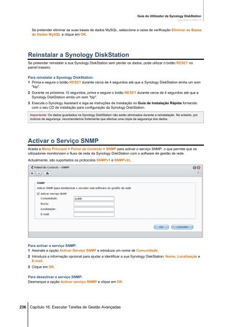 Guia do Utilizador da Synology DiskStation