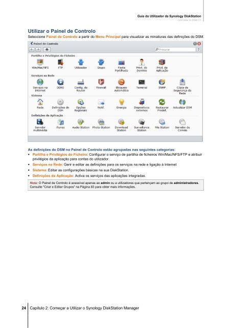 Guia do Utilizador da Synology DiskStation