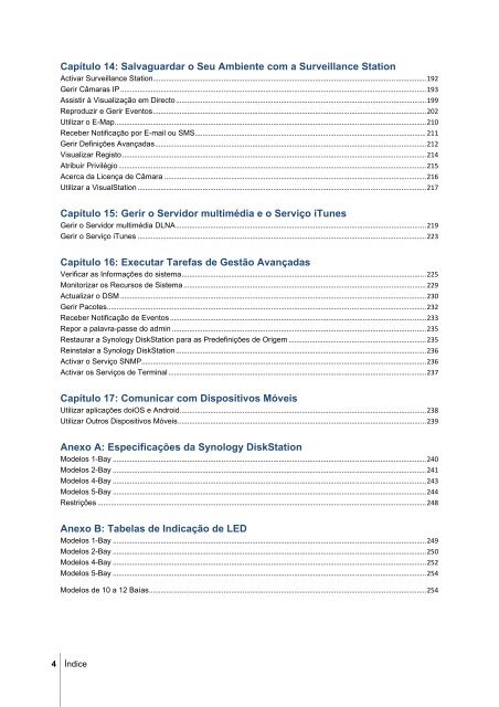 Guia do Utilizador da Synology DiskStation