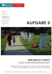 Aufgabe 0 (PDF) - Urban Research and Design Laboratory - TU Berlin