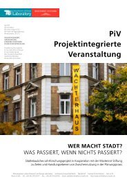 Handout PiV (PDF) - Urban Research and Design Laboratory - TU ...