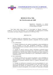 028/2005 - Critérios mínimos Credenciamento de Professor - Uniplac