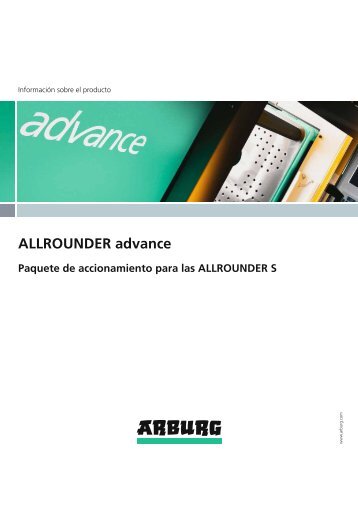 Información sobre el producto - ALLROUNDER advance - Arburg