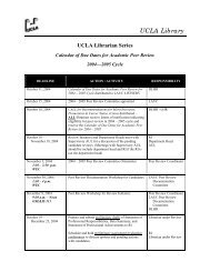 Current Peer Review Calendar (pdf) - UCLA