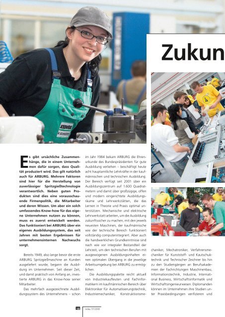 Kundenmagazin today 37, S. 7 - Arburg