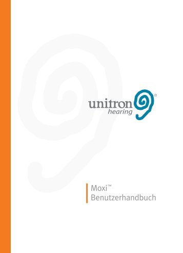 Unitron Hearing - Moxi - BTE User Guide - German - PDF