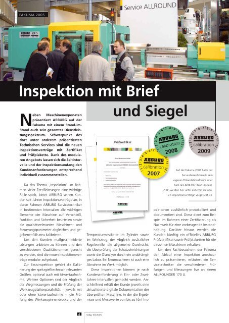 todaydas ARBURG Magazin