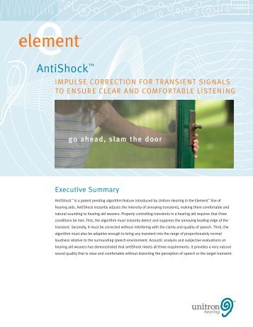 Unitron Hearing - AntiShock Element Technical Paper - PDF