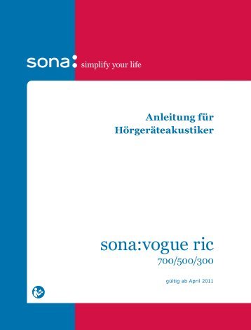 sona:vogue ric - Unitron