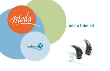Unitron Hearing - Moda Micro tube kit - PDF