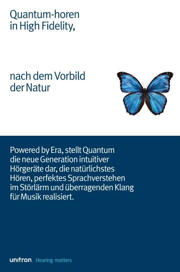 Quantum-horen in High Fidelity, nach dem Vorbild der Natur - Unitron