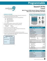 Unitron Hearing - Sound F/X Pro Custom IEC - PDF