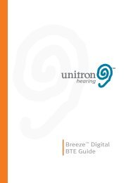 Unitron Hearing - Breeze AHO Gebruiksaanwijzing - PDF
