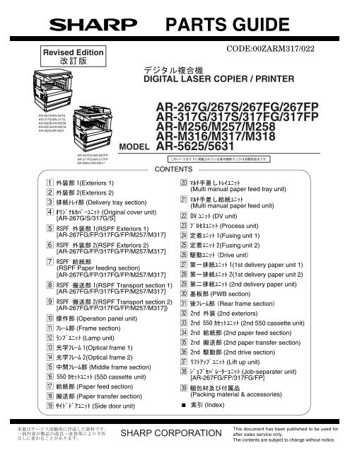 Parts Guide Sample PARTS GUIDE