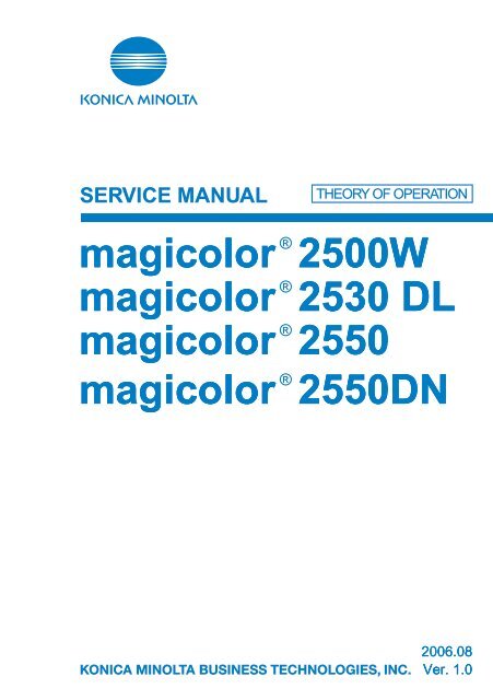 magicolor 2500W magicolor 2530 DL magicolor 2550 magicolor ...