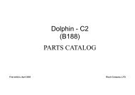 Parts Catalog: Dolphin-C2 (B188), Aficio 480W, A080, 4800WD ...