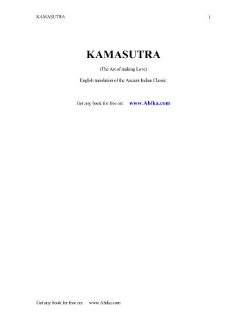 KAMASUTRA - University of Hawaii