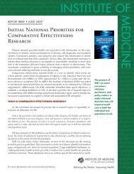 Initial National Priorities for Comparative Effectiveness ... - UNM 2020