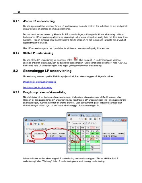 Vikarhåndtering (De daglige skemaændringer)