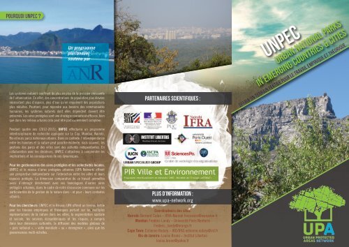 Urban National Parks In Emerging Countries & Cities - UPA - Urban ...