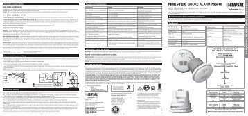 755FM Firetek Smoke Alarm, 19681 - Clipsal