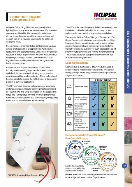 Standard Series Technical Catalogue, No other range is - Clipsal