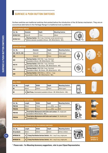 Standard Series Technical Catalogue, No other range is - Clipsal