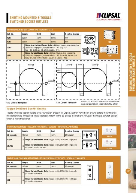 Standard Series Technical Catalogue, No other range is - Clipsal