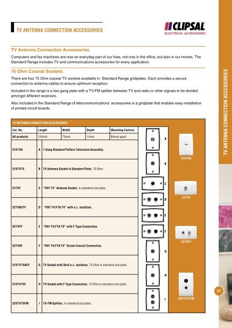 Standard Series Technical Catalogue, No other range is - Clipsal