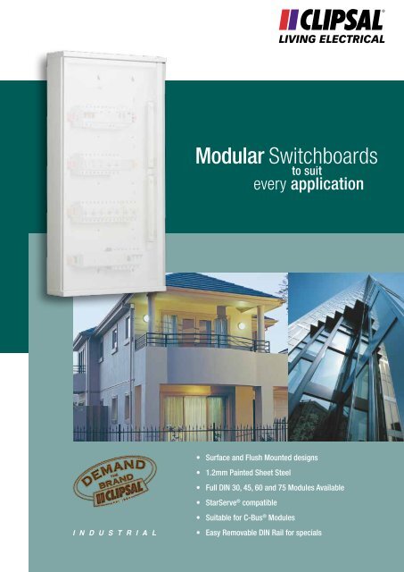 Modular Switchboards to suit every application, 13227 (450 - Clipsal