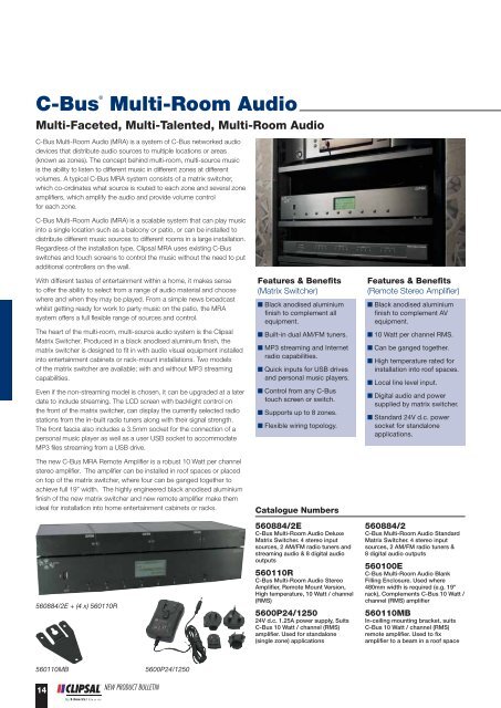 New Product Bulletin - Issue 1, October 2010, 21907 - Clipsal