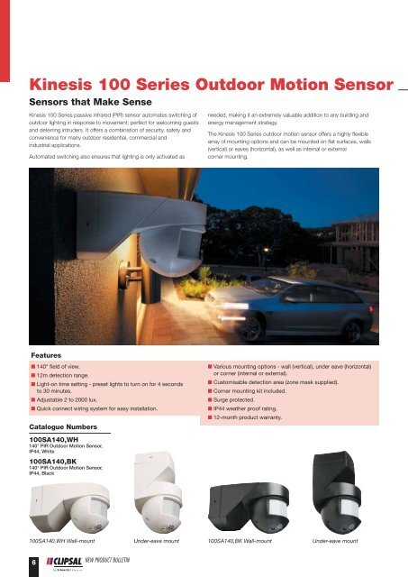 New Product Bulletin - Issue 1, October 2010, 21907 - Clipsal