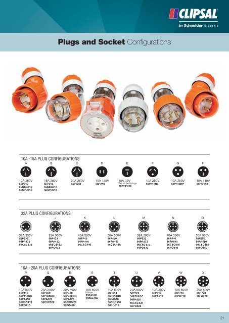 56 Series, IP66 Plugs and Socket Connectors, Tougher ... - Clipsal