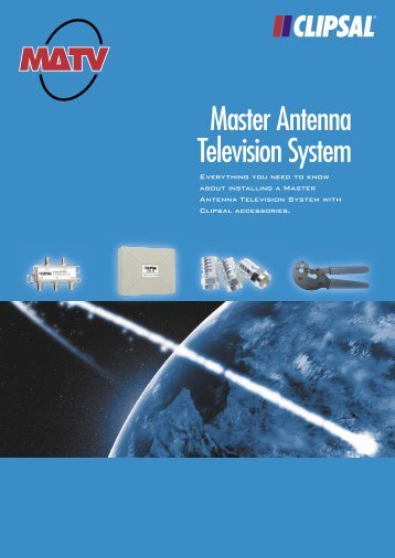 MATV Master Antenna Television System, 5805 - Clipsal
