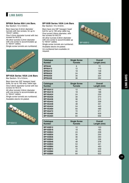 Panel Mounted Switchboard Accessories Technical Data ... - Clipsal