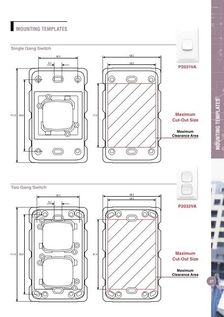 Prestige P2000 & Matisse M2000 Technical Catalogue - Clipsal