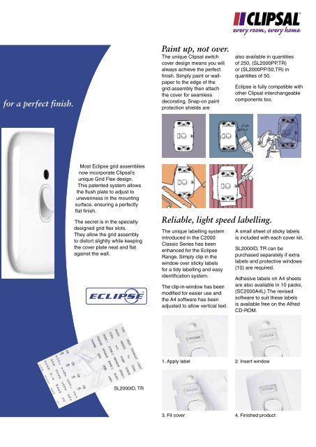 Eclipse Series Brochure - 11459 (1260 KB) - Clipsal