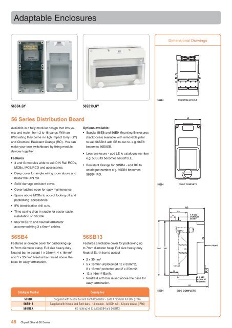 56 & 66 Series Industrial Switchgear. Providing the strength ... - Clipsal