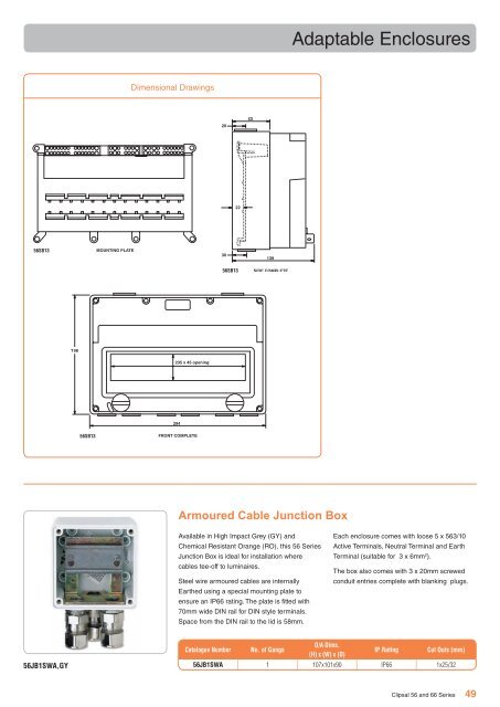 56 & 66 Series Industrial Switchgear. Providing the strength ... - Clipsal