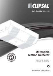 752/135U Ultrasonic Motion Detector, 22554 - Clipsal