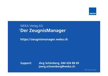 Der ZeugnisManager