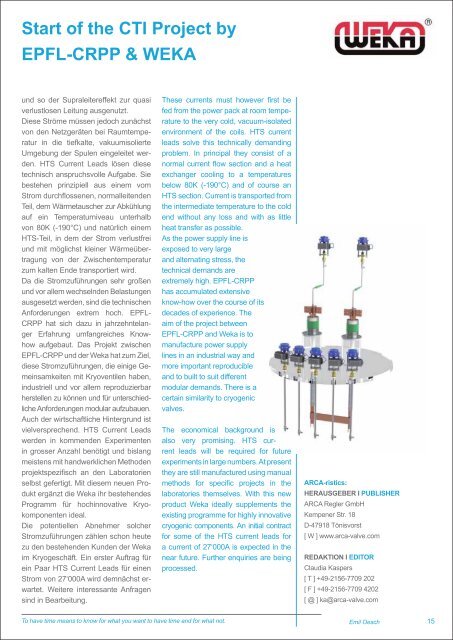 ARCASMART - ARCA Regler Gmbh