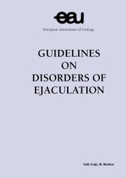 GUIDELINES ON DISORDERS OF EJACULATION - European ...
