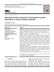 Minimally Invasive Treatment of Ureteropelvic Junction ... - Urosource