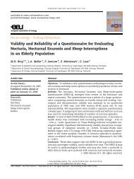 Validity and Reliability of a Questionnaire for Evaluating ... - Urosource