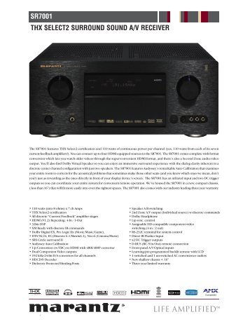 SR7001.qxp (Page 1) - Marantz