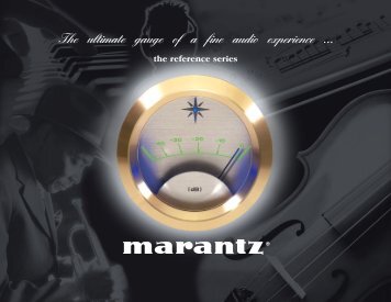 Reference Series 2010 Catalog - Marantz