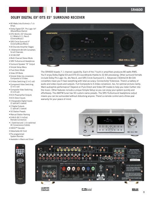 full line catalog 2006 - Marantz