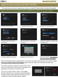 Update to Latest Firmware (AV7005 / SR7005) - Marantz